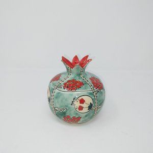 MAX STANCO TURKISH CERAMIC POMEGRANATE VASE/DIFFUSER GREEN
